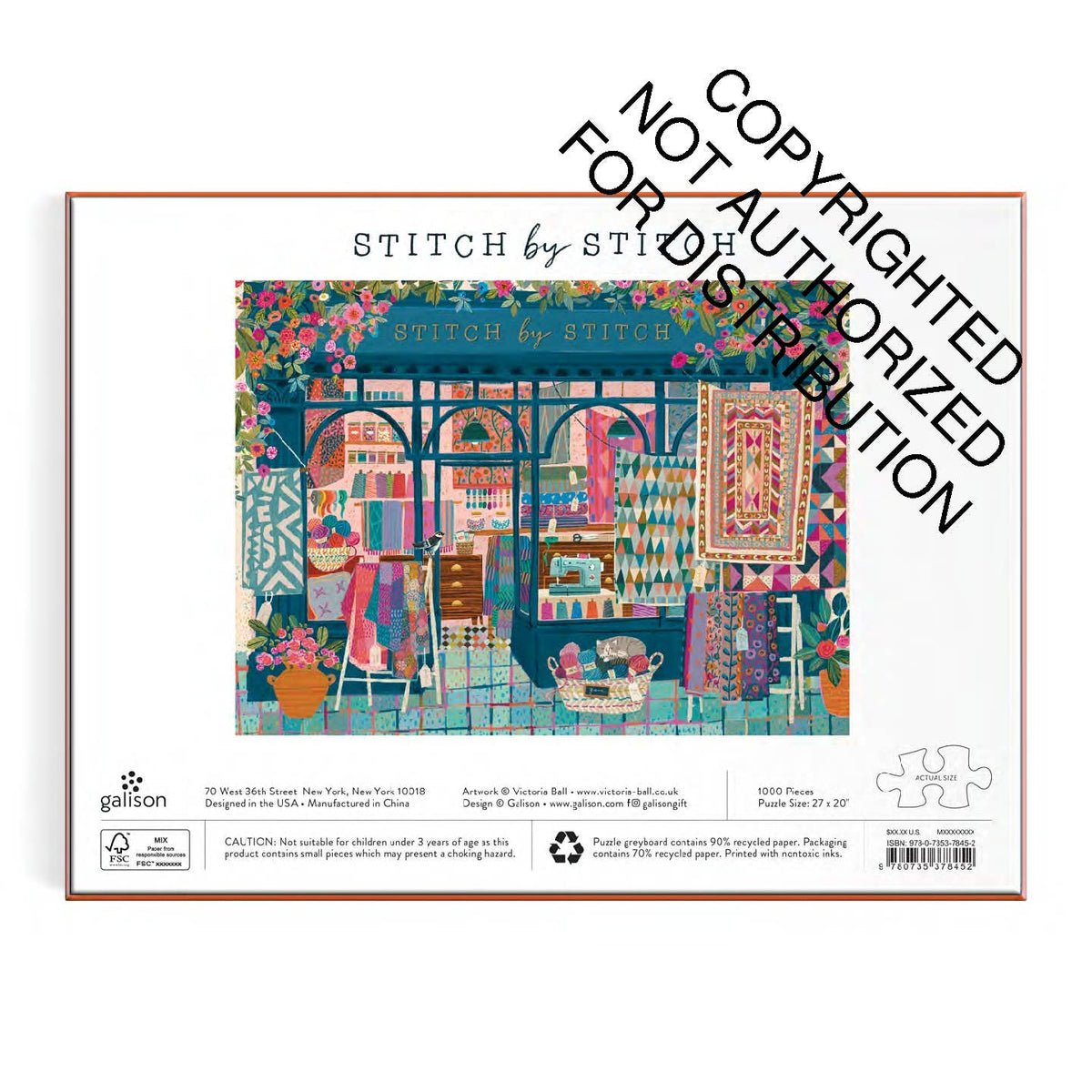 Stitch by Stitch 1000 Piece Puzzle
