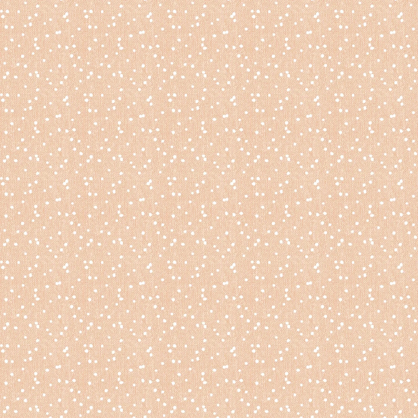 Fabric with a blush background with white dots illustration design. from Klara FIGO Fabrics fat quarter bundle Bernadett Urbanovics