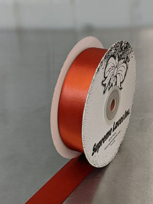 Spool of copper double face ribbon for crafting and decorating