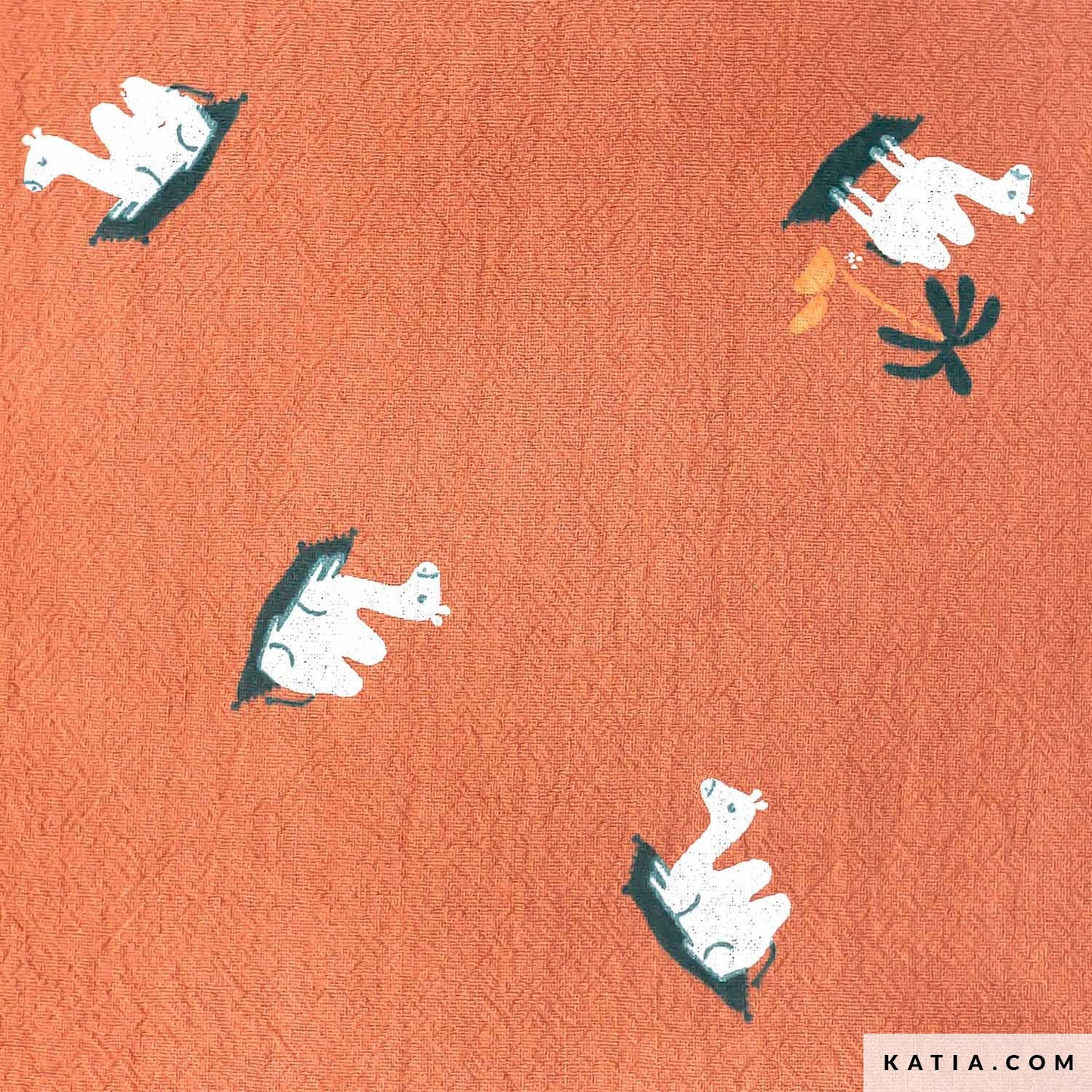 close up of fabric from Katia 100% cotton for sewing children's clothing