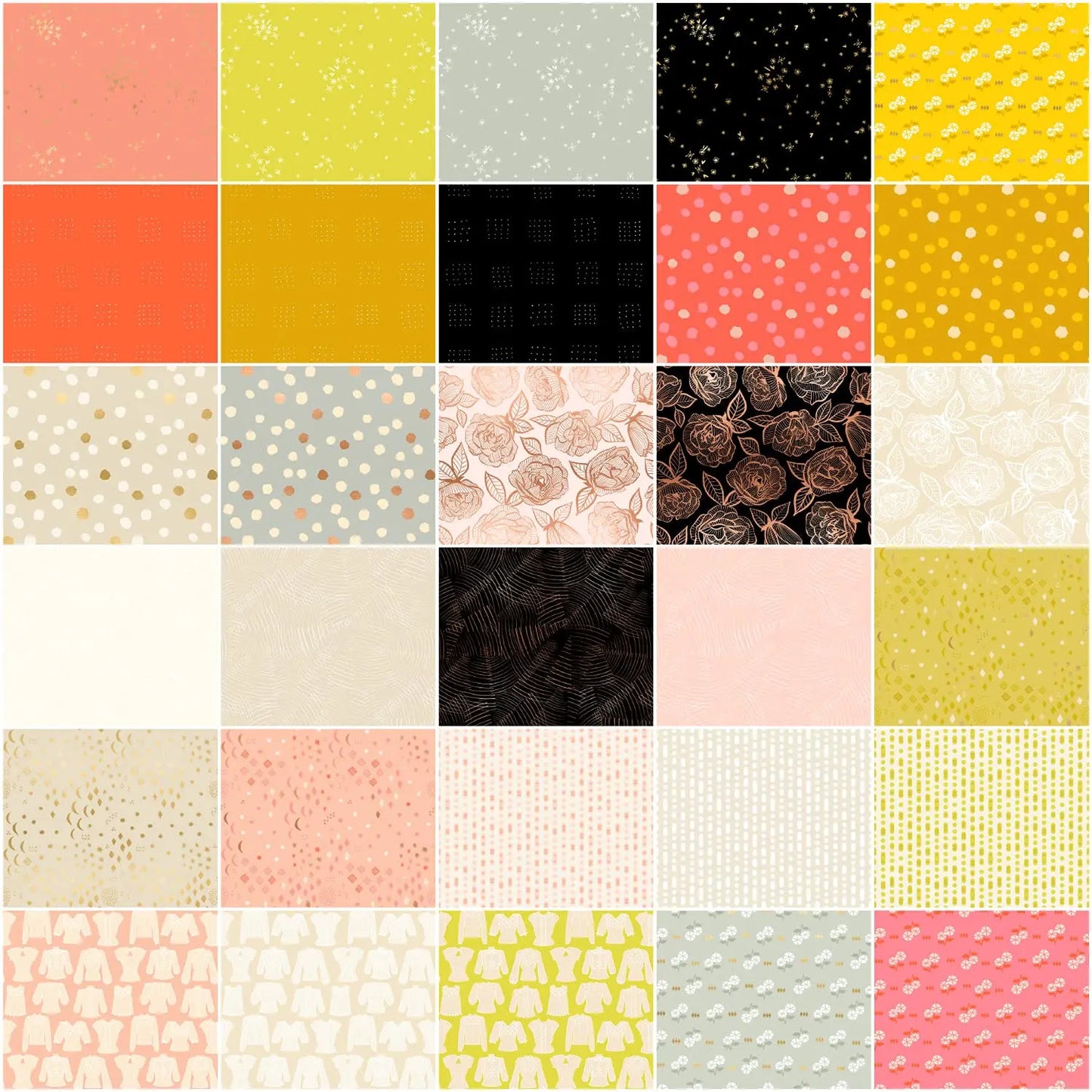 Tiled picture of fabric Layer Cake - Ruby Star Society - First Light Ruby Star Society