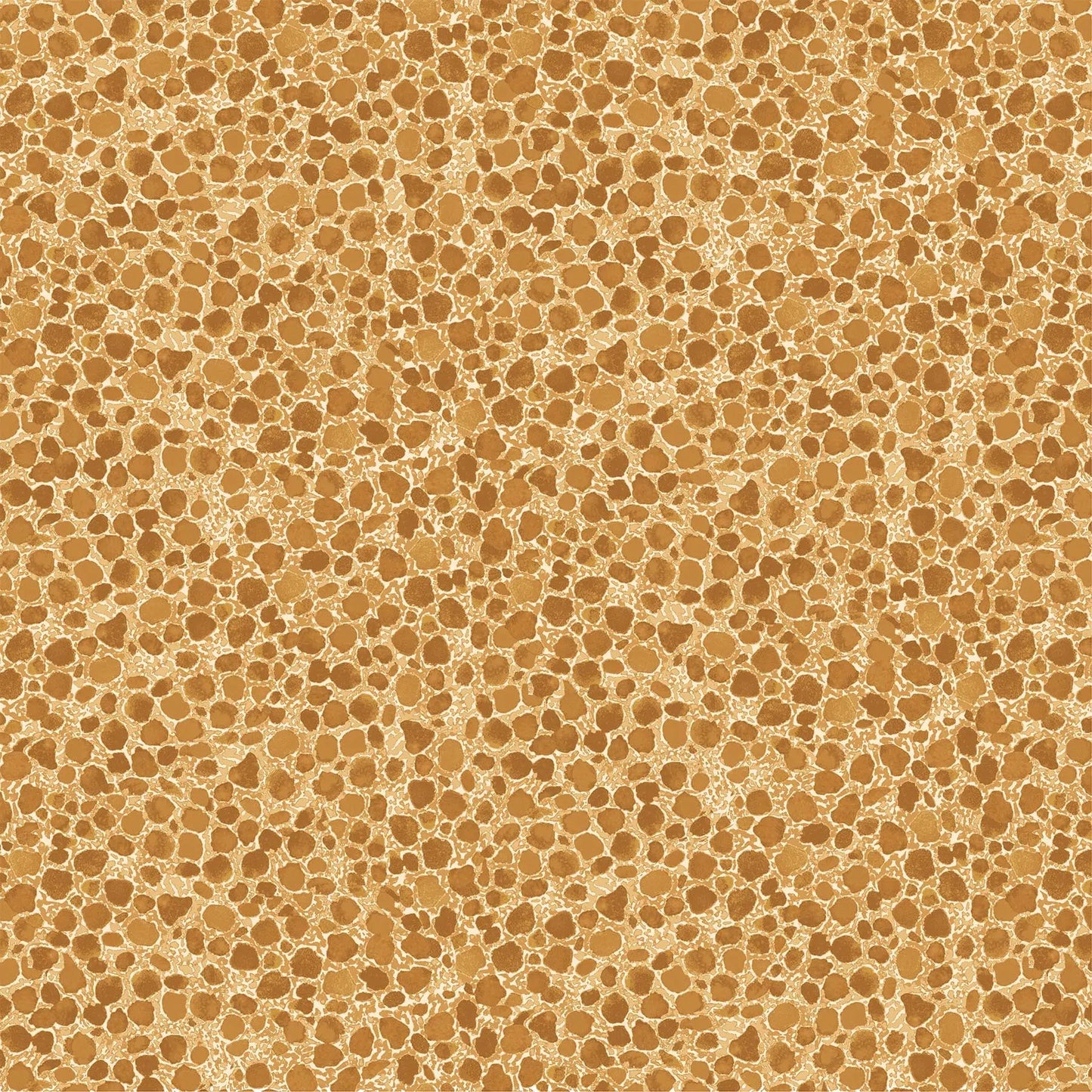 tan colored fabric with river rock illustration. typically used for quilting and crafting. from Eden from FIGO Fabrics