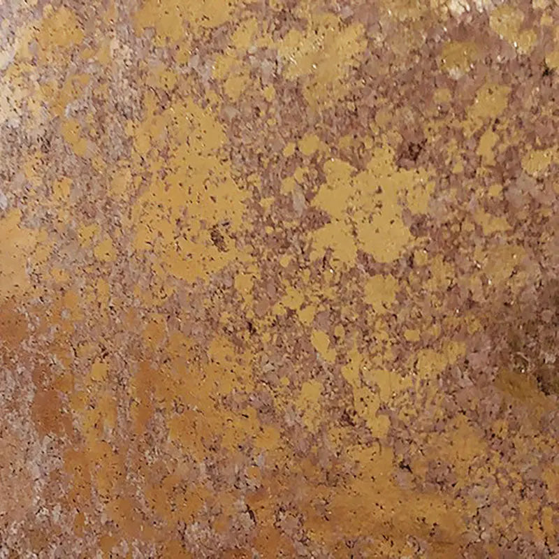 Cork fabric for sewing and crafting with gold accents.