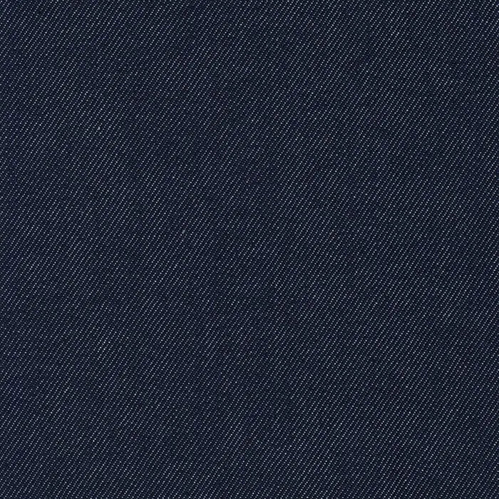 Dark indigo blue denim fabric from Robert Kaufman. 100% Cotton for sewing and crafting.