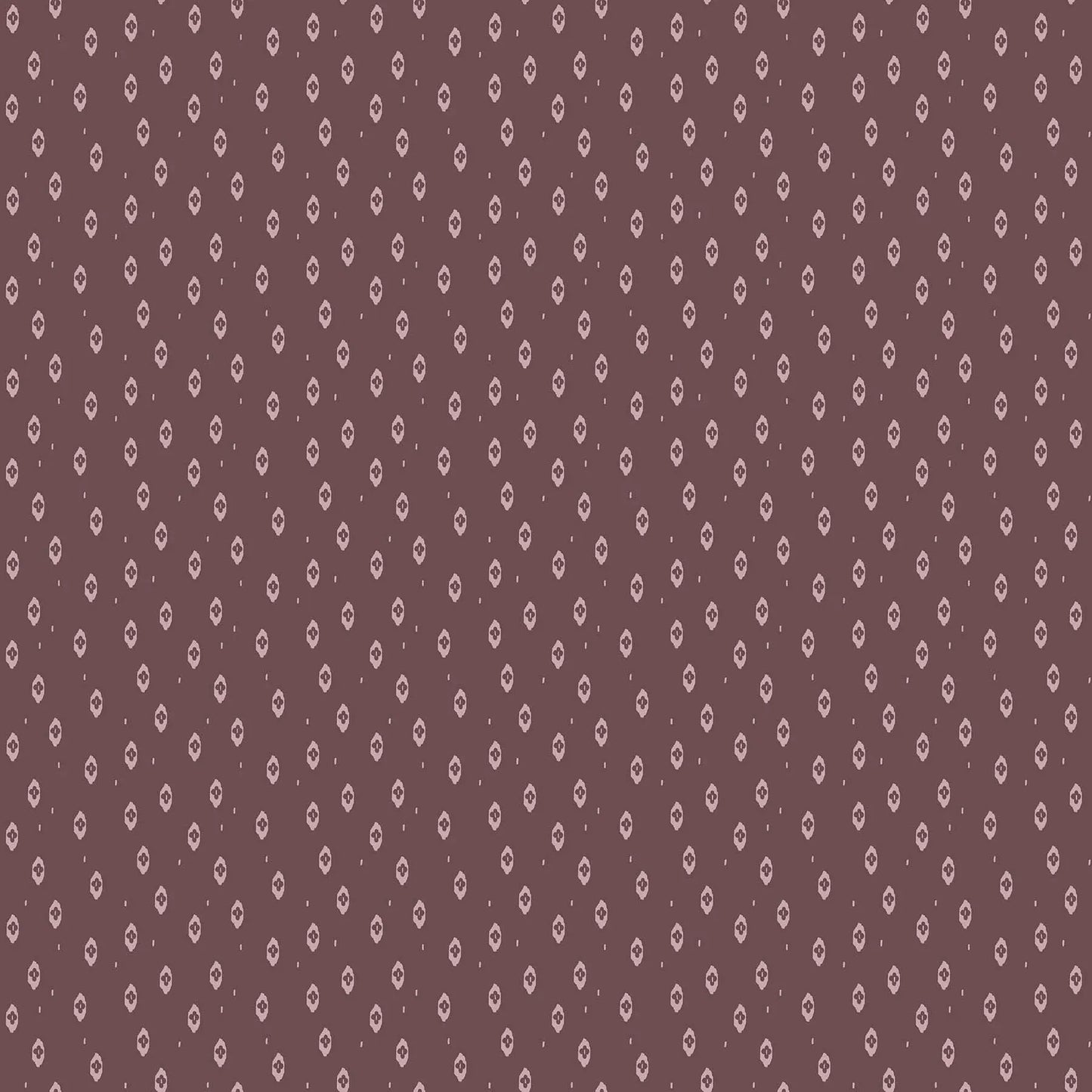 Fabric with a purple background and ikat pattern. From Summers End line by Alison Janssen for FIGO Fabrics. 100% cotton for sewing, crafting, and quilting.