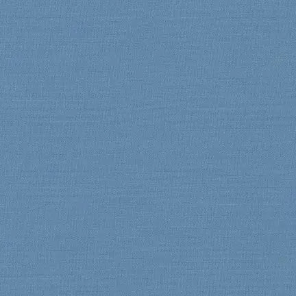 Solid fabric in dresden blue color from Kona Cotton. 100% premium cotton for quilting, sewing, and crafts.