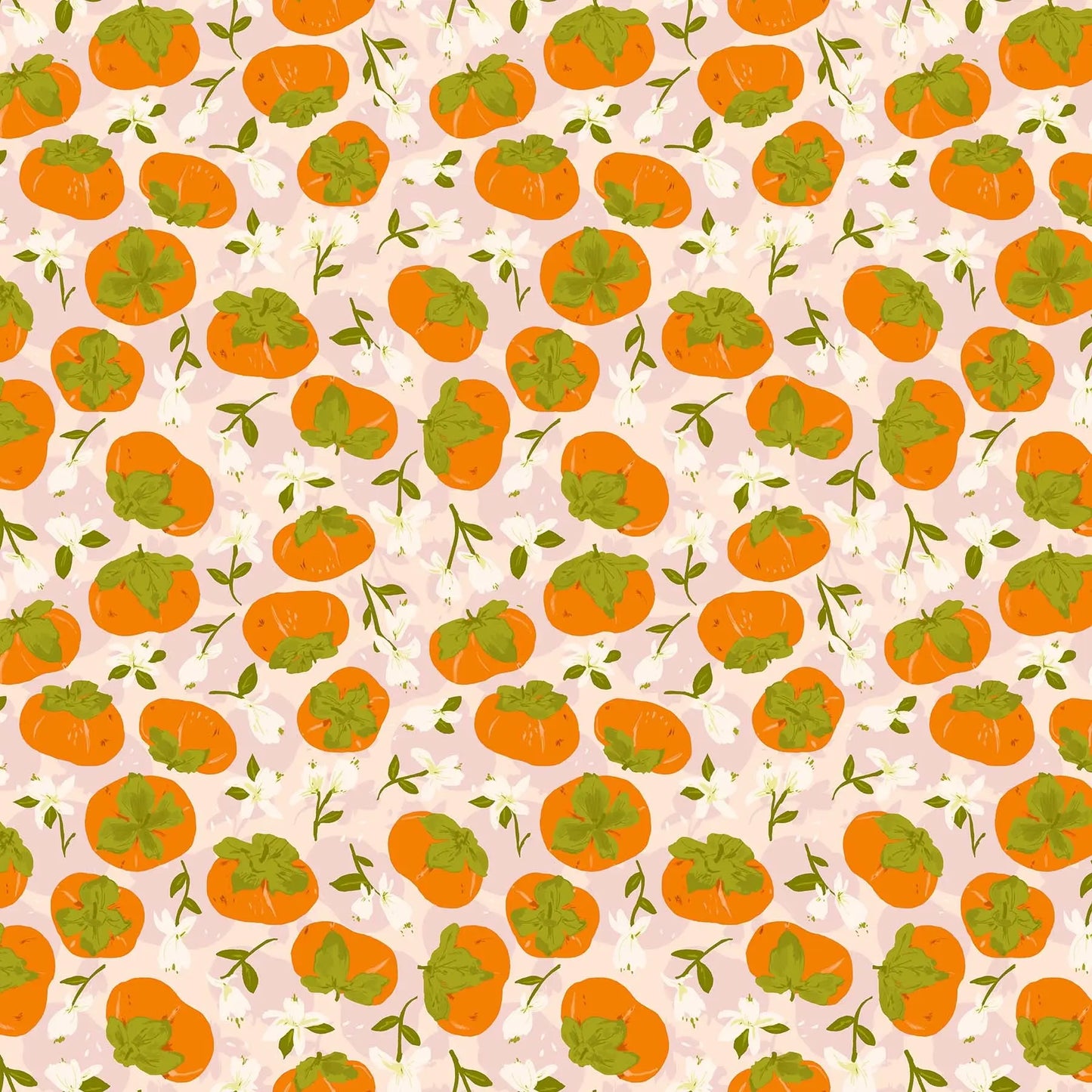 Fabric with a blush background and large tomato illustrations. From Summers End line by Alison Janssen for FIGO Fabrics. 100% cotton for sewing, crafting, and quilting.
