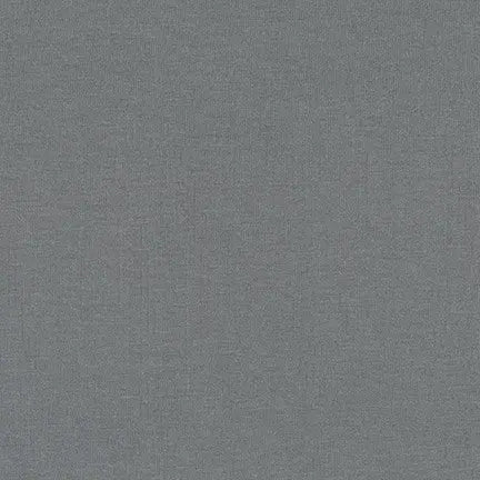 A piece of slate gray cotton jersey knit fabric. Cotton spandex for sewing.