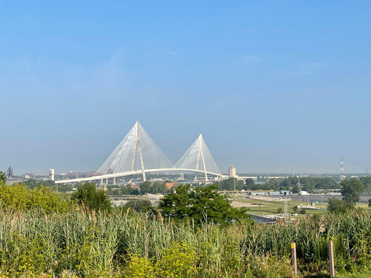 Picture of the Gordie Howe International Bridge in Windsor and Detroit