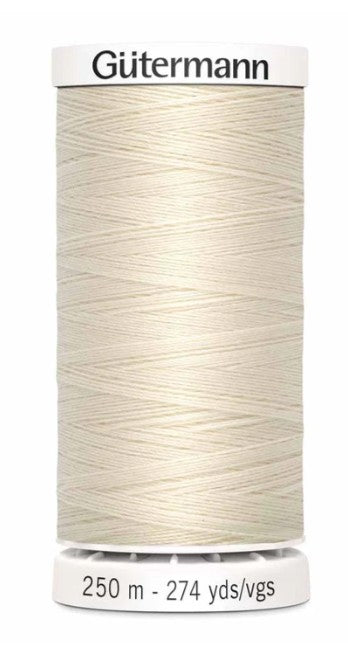 Spool of sewing thread for garments and quilting fabrics.