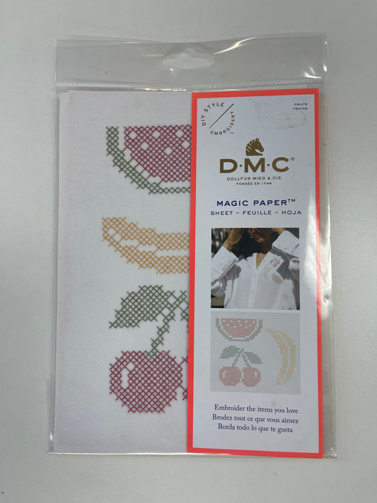 DMC Magic Paper pour broderie - Fruits