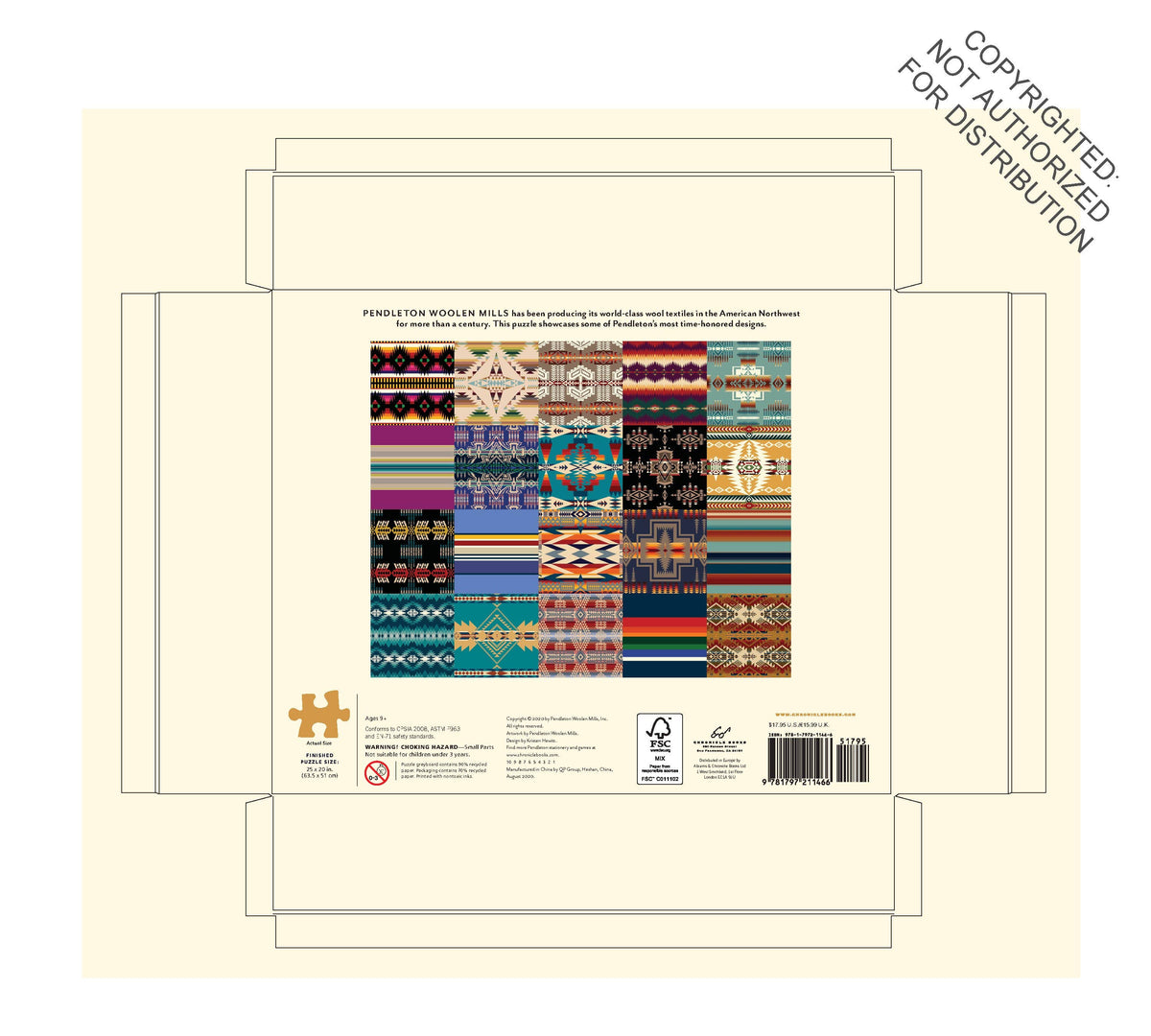 The Art of Pendleton Patchwork 1000-Piece Puzzle