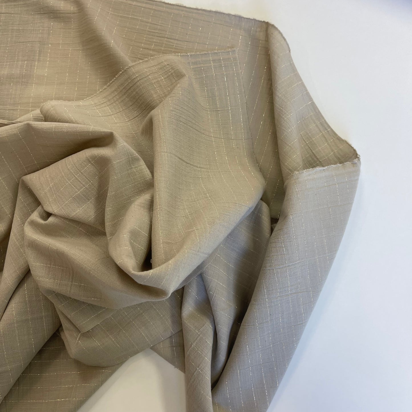 Sari Gold Stripes Beige