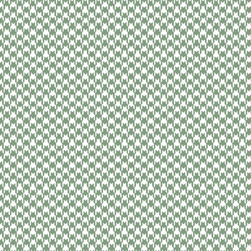 A repeating green and white knit-like pattern fills the frame, with no visible product form, person, or environment. From the fabric line Barcelona by Katarina Roccella for Art Gallery Fabrics.