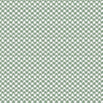 A repeating green and white knit-like pattern fills the frame, with no visible product form, person, or environment. From the fabric line Barcelona by Katarina Roccella for Art Gallery Fabrics.