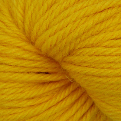 Close-up of bright yellow yarn