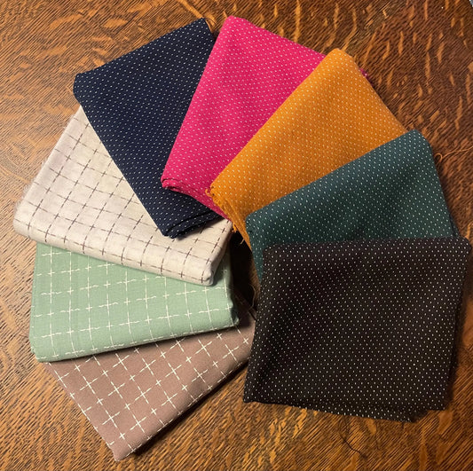 Half Yard Bundle - Figo Fabrics - Haptic Woven Multicolor Figo Fabrics