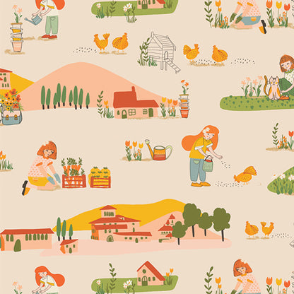 Assortiment de Fat Quarters - Art Gallery Fabrics - Alexandra Bordallo - Grow & Harvest