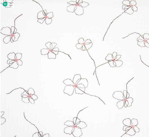 Muslin Print -Mackintosh Flowers