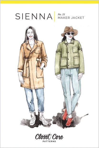 Intermediate Sewing Workshop - Sienna Maker Jacket - Sundays October 25, Nov 1 & 8  from 9 am - 1 pm