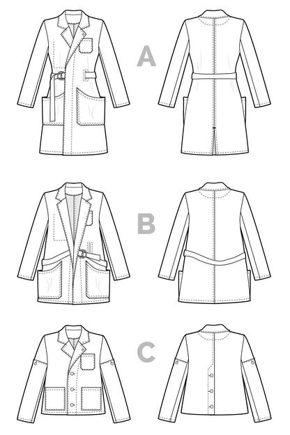 Intermediate Sewing Workshop - Sienna Maker Jacket - Sundays October 25, Nov 1 & 8  from 9 am - 1 pm