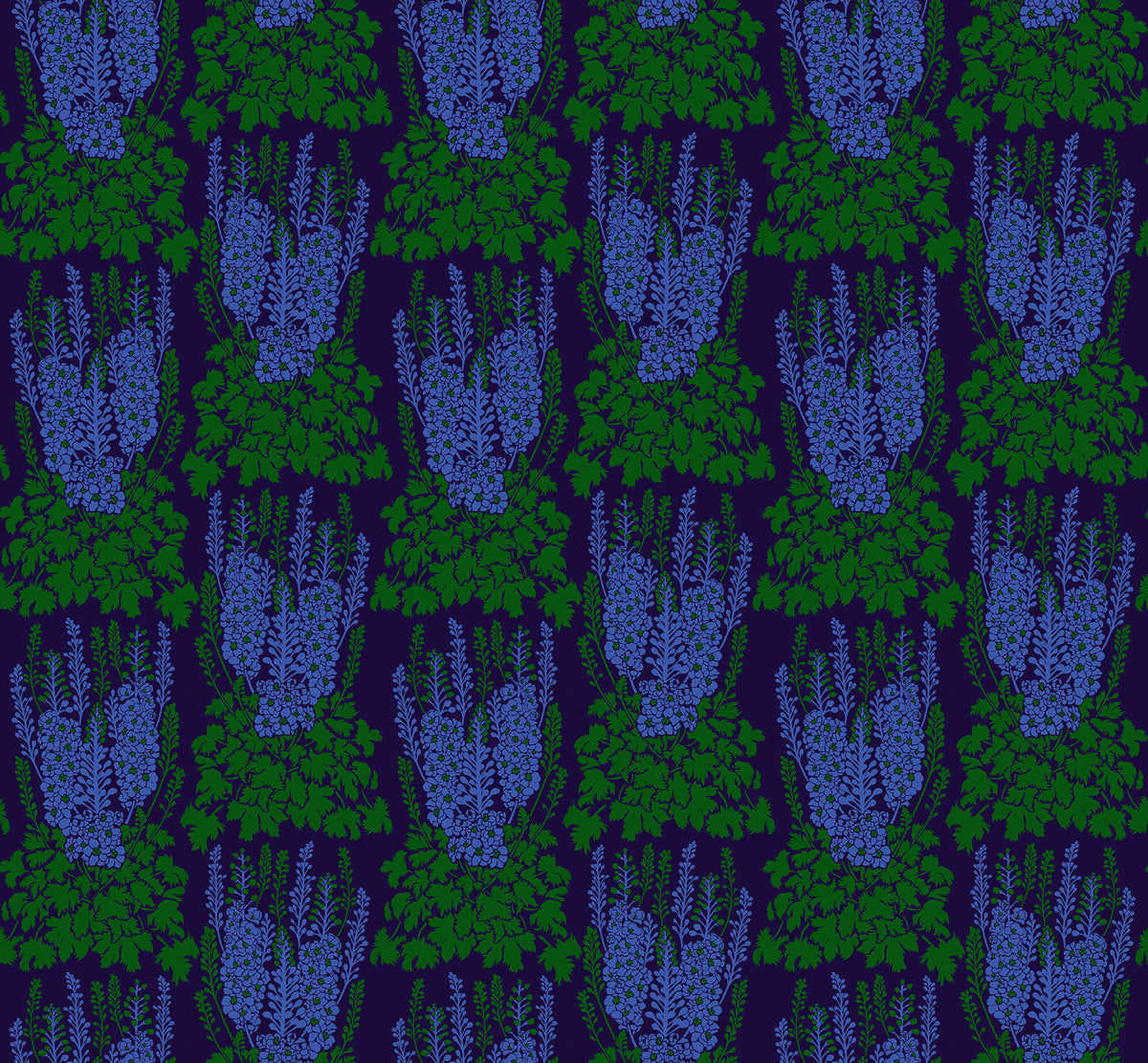 fabric with a bold blue floral design from Anna Maria Textiles for quilting, bag making and sewing.