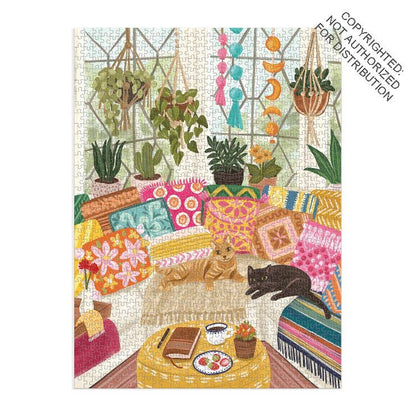 Serenity Meow 1000 Piece Puzzle in a Square Box