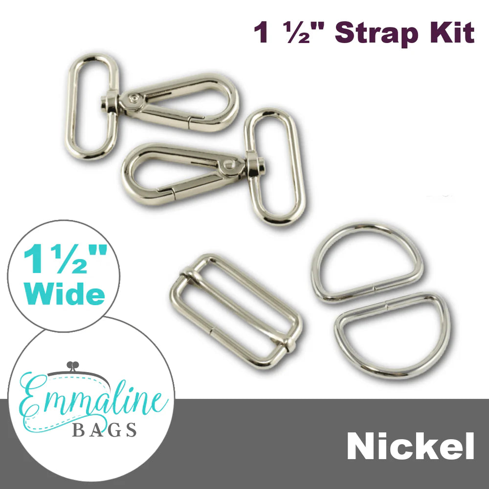Bag Hardware Kit - 1 1/2 Inch Nickel