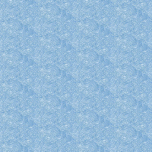 blue colored fabric with pebble look texture.  typically used for quilting and crafting. from Eden from FIGO Fabrics 