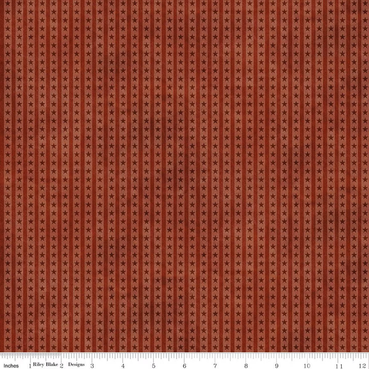 Red fabric with small star pattern