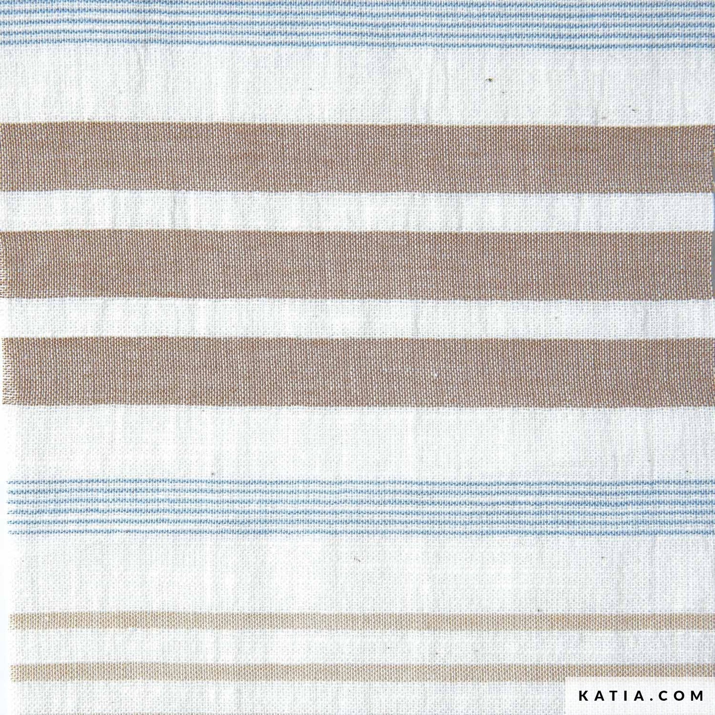 Close up of cotton fabric for summer sewing from Katia Fabrics