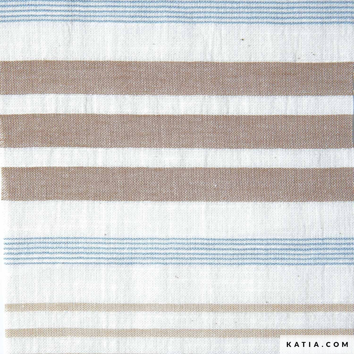 Close up of cotton fabric for summer sewing from Katia Fabrics
