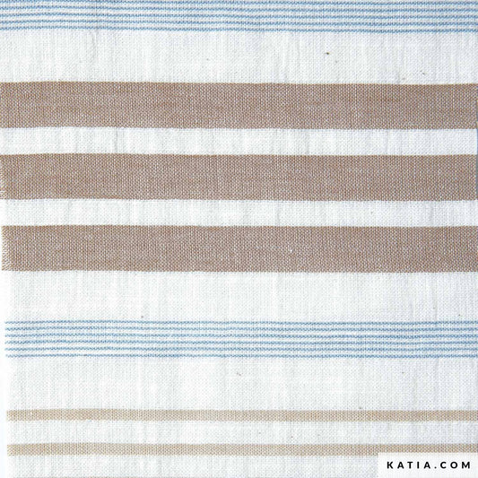 Close up of cotton fabric for summer sewing from Katia Fabrics