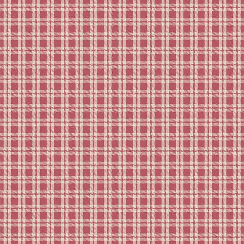 Red and white plaid patterned fabric from Fairview avenue Bari J Art Gallery Fabric quilting cotton for sewing and crafting.