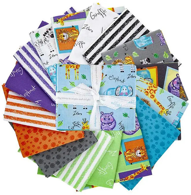 Fat Quarter Bundle - Riley Blake - Crayola Colorful Friends Riley Blake