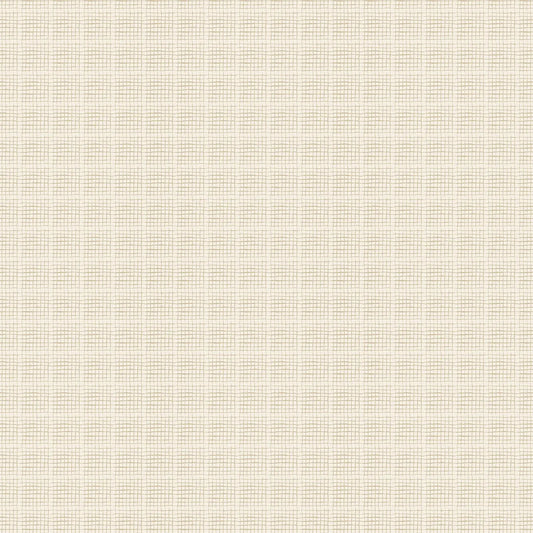 A cream-colored fabric with a gingham pattern, typically used for quilting and crafting. from Country Side Comforts from FIGO Fabrics 
