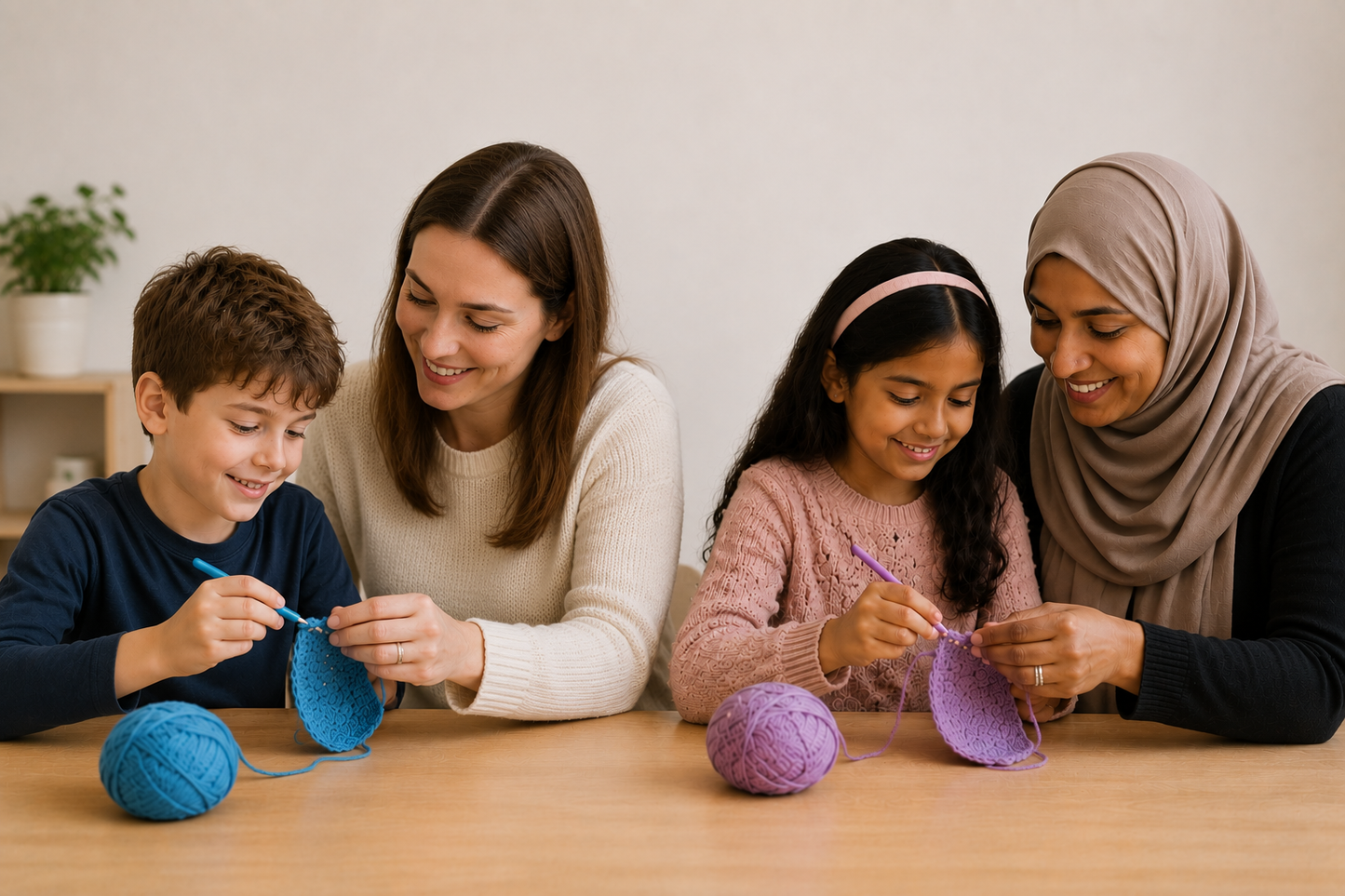 Parent & Child Crochet Series - Tuesdays July 7, 14, 21 -  10 am to noon