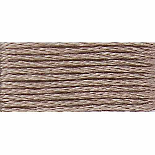 Brown embroidery floss on a white background