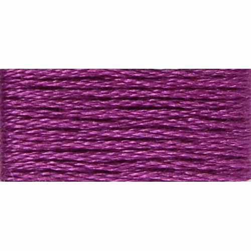 Purple embroidery floss on a white background