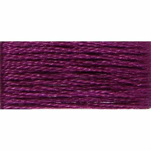 Purple embroidery floss on a white background