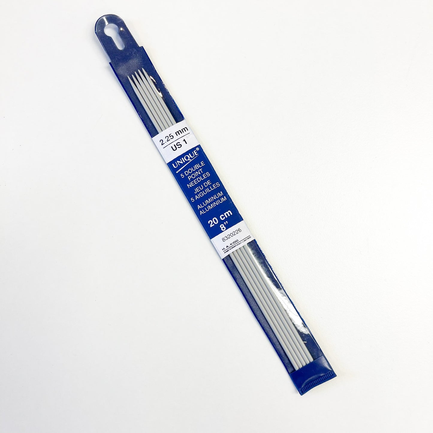 A pack of Lincoln double-sided aluminum knitting needles.