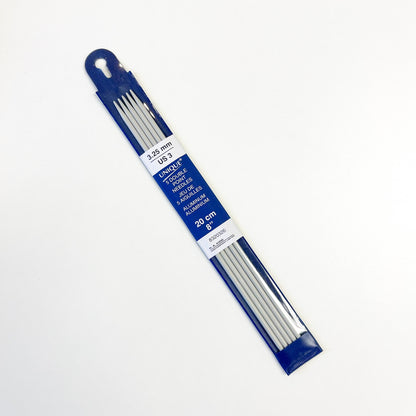 A pack of 5 knitting needles for knitting socks. 