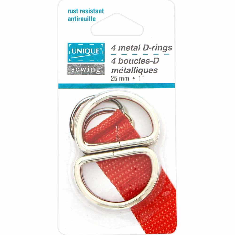 Red strap with metal D-rings on a white background, featuring 'Unique Sewing' branding.