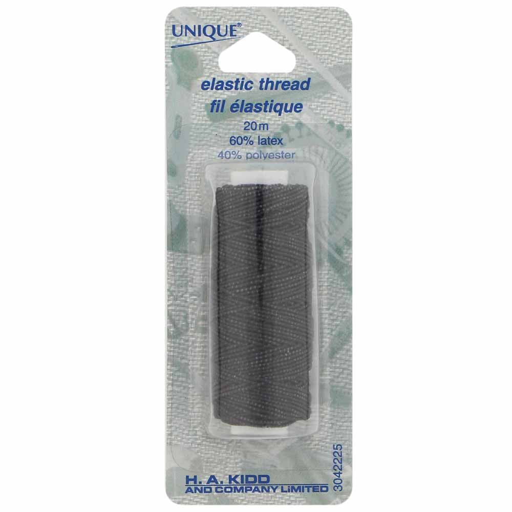 Elastic thread for sewing shearing and gathers