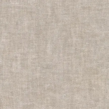 Solid flax color swatch of linen fabric. Cotton linen blend for sewing and crafting. 