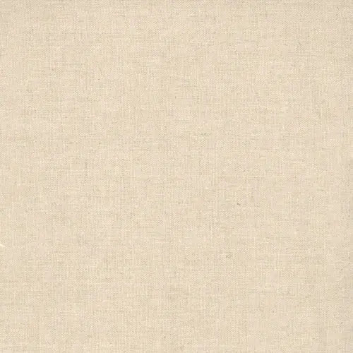Solid natural color swatch of linen fabric. Cotton linen blend for sewing and crafting. 