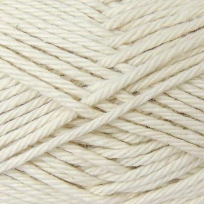 Close-up of beige yarn strands