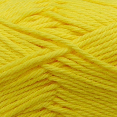 Close-up of bright yellow yarn