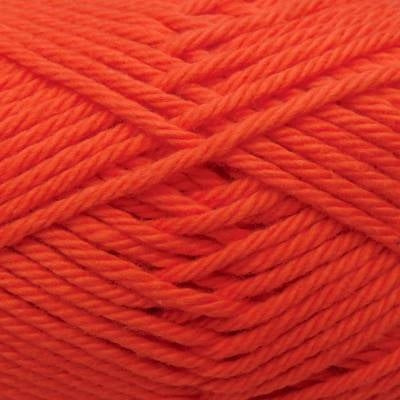 Close-up of bright orange yarn