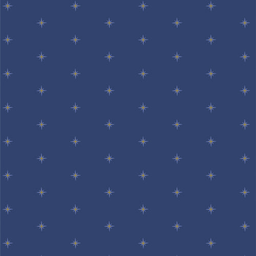 Pattern of small stars on a blue background